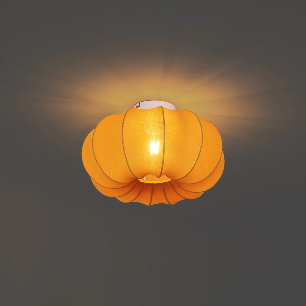 Japandi plafondlamp goud 37cm - Plu Asyesha