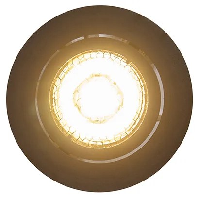 Set van 6 Inbouwspot zwart draai- en kantelbaar - Ude Honey