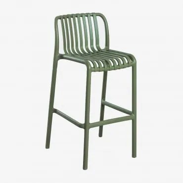 Jardín Wendell stapelbare hoge kruk Leger Groen & ↑65 cm - Sklum
