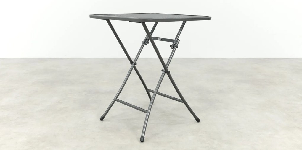 Café strekmetaal klaptafel 60x60 cm. - Antraciet