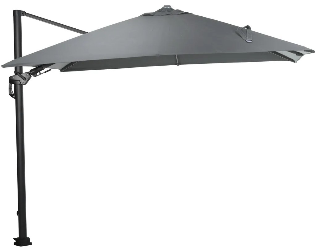 Garden Impressions Hawaii zweefparasol Lumen LED 300x300 cm - donker grijs
