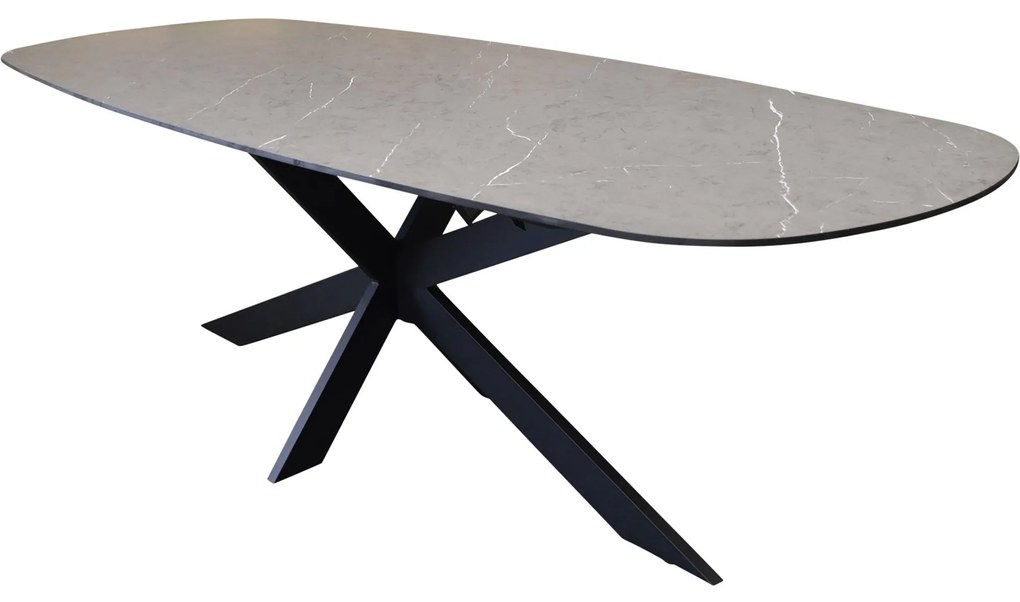 Showroommodel San Francisco dining tuintafel 240x100xH76 cm keramiek antraciet