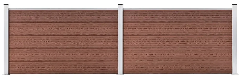 vidaXL Schutting 353x106 cm HKC bruin