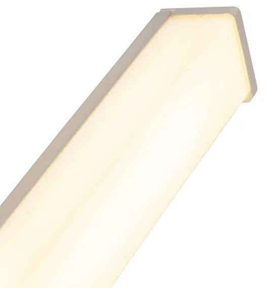 Moderne badkamer wandlamp staal 62 cm IP44 - Cascada