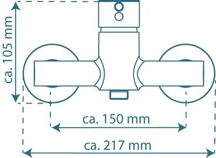 Schutte ATLANTA ééngreepsmengkraan douche, chroom