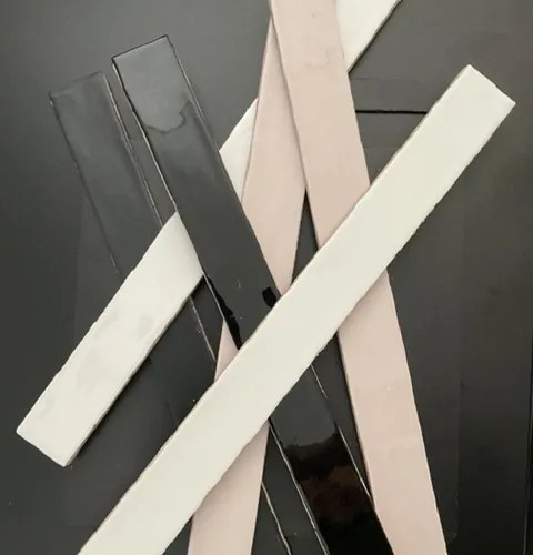 Terre d'Azur wandtegel Toledo 5x50cm wit glans