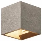 SLV Nederland 2850253173 Wandlampen SOLID CUBE zwart zandsteen 1xG9 SOLID CUBE zwart zandsteen 1xG9