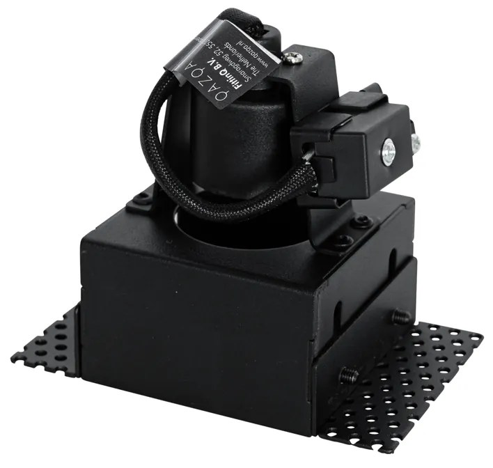 Set van 6 inbouwspots zwart GU10 50mm trimless - Oneon