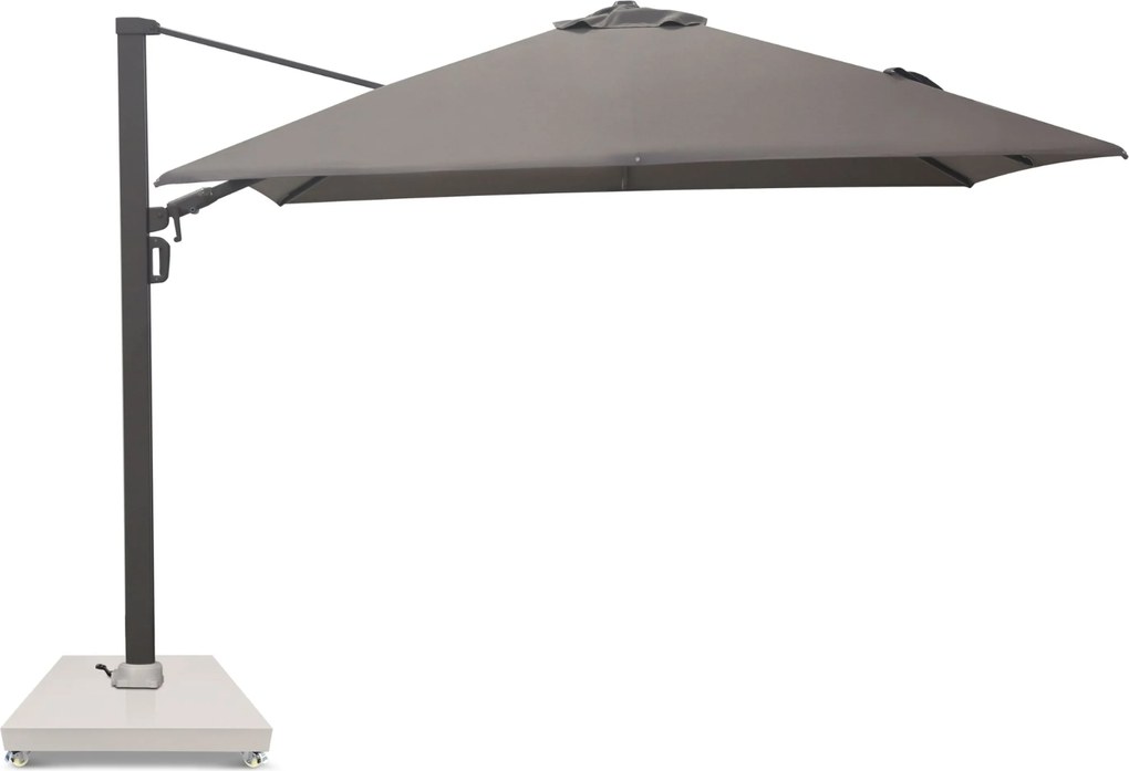 Zweefparasol 3x3.5m S2 Excellent Mocha (excl. voet) Taupe-naturel-bruin Camello Luna