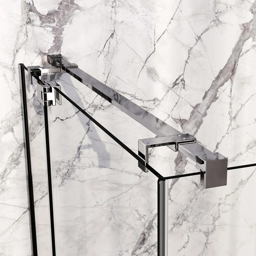 Brauer Stellar douchecabine met draaideur 100x90cm chroom