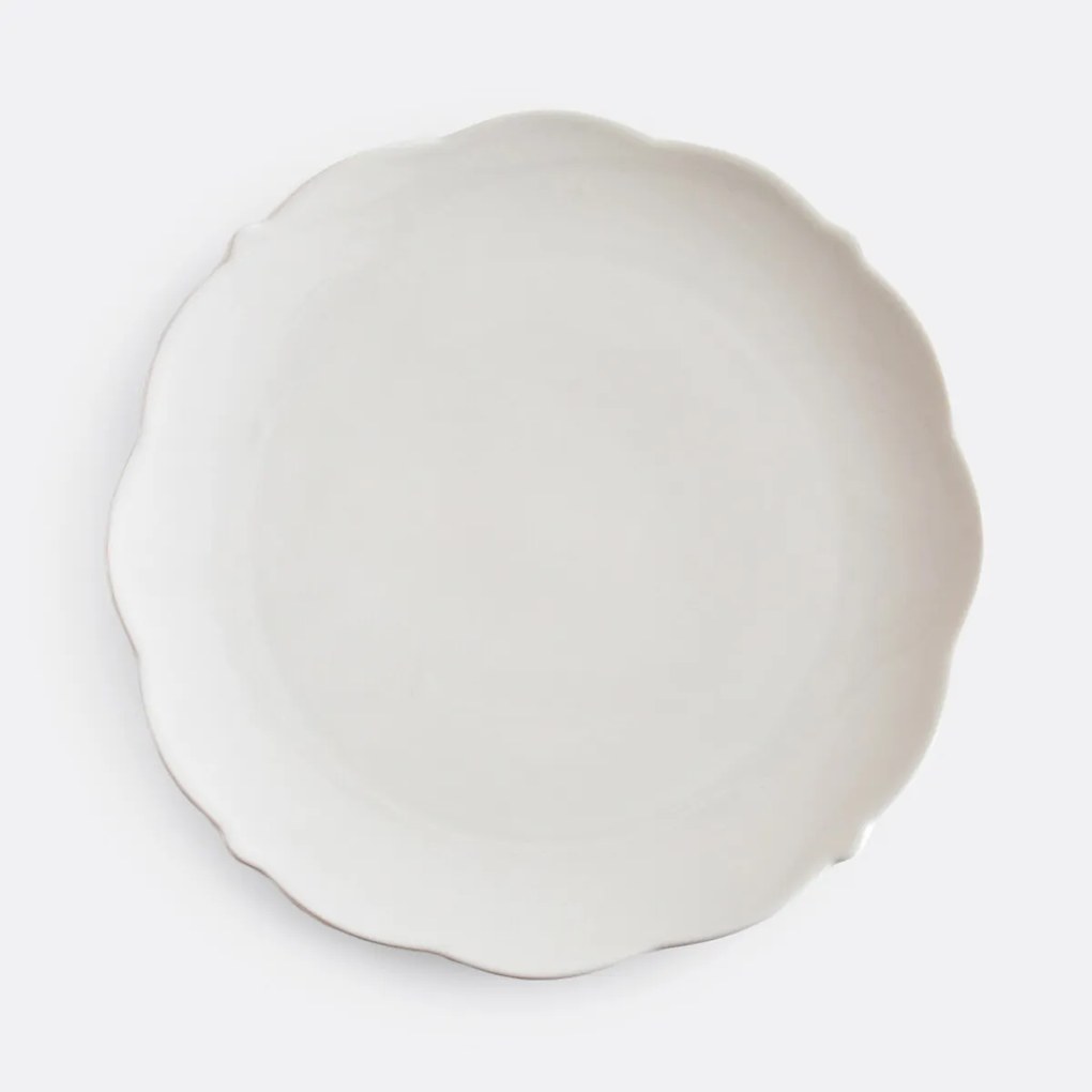 Set van 4 platte borden in porselein, Hirène