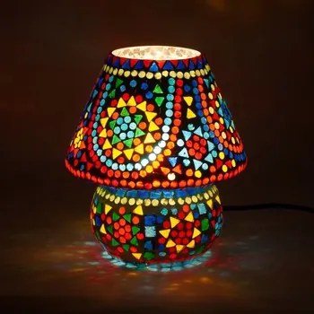 Tafellampen Multicolour Signes Grimalt  Mozaïeklamp