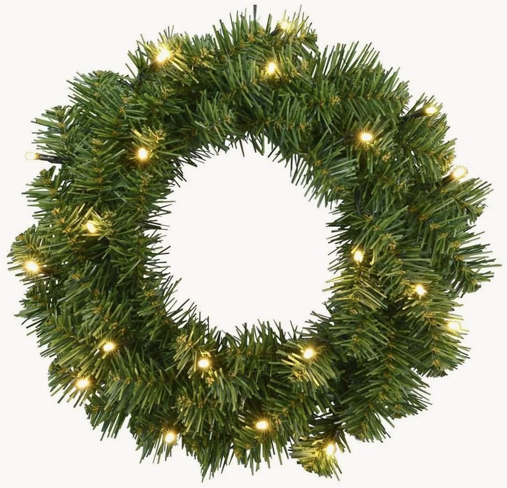 Outdoor decoratieve LED-krans Alaska met timerfunctie