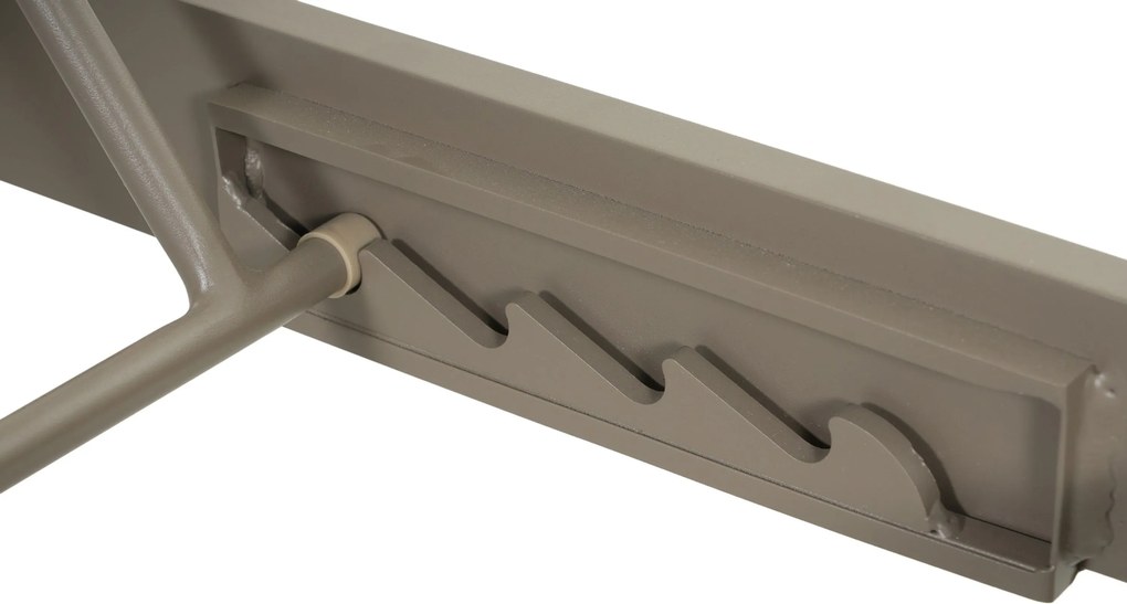 Santika Cayora Ligbed Aluminium Zand/Beige