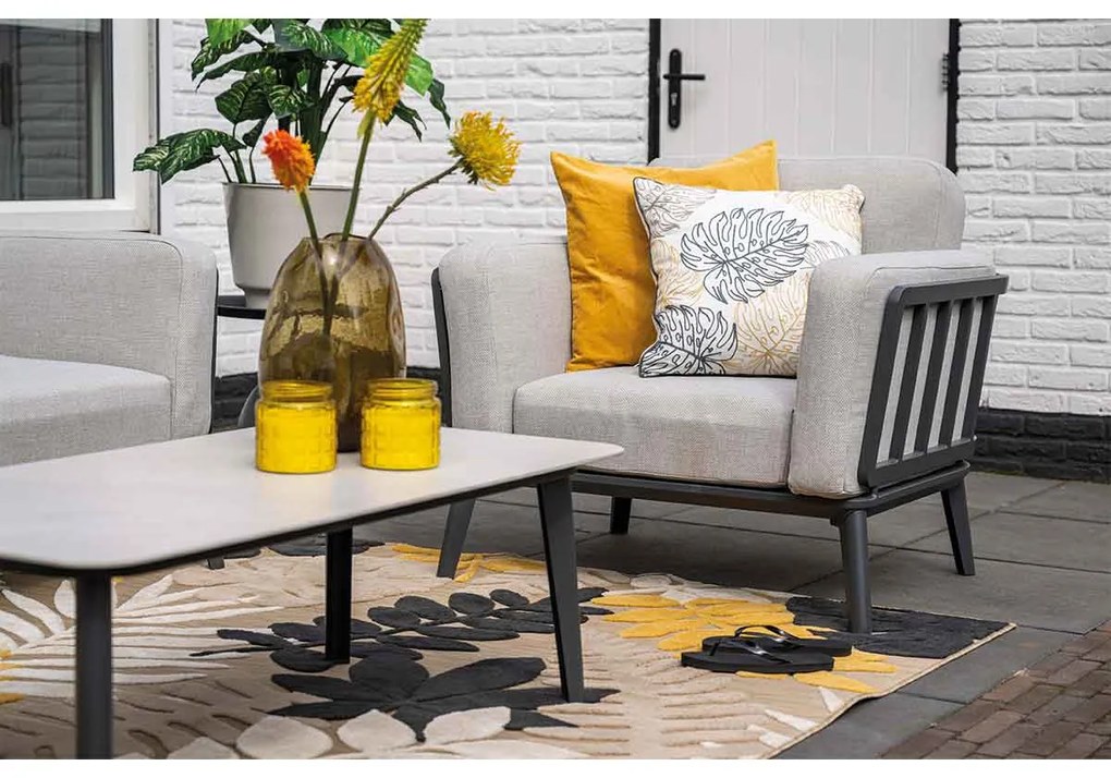 Garden Impressions Sentosa loungeset 4-delig - donker grijs