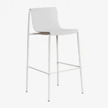 Verpakking Van 4 Hoge Tuinstoelen Van Ismene Polypropyleen Gardenia Wit & ↑75 Cm - Sklum