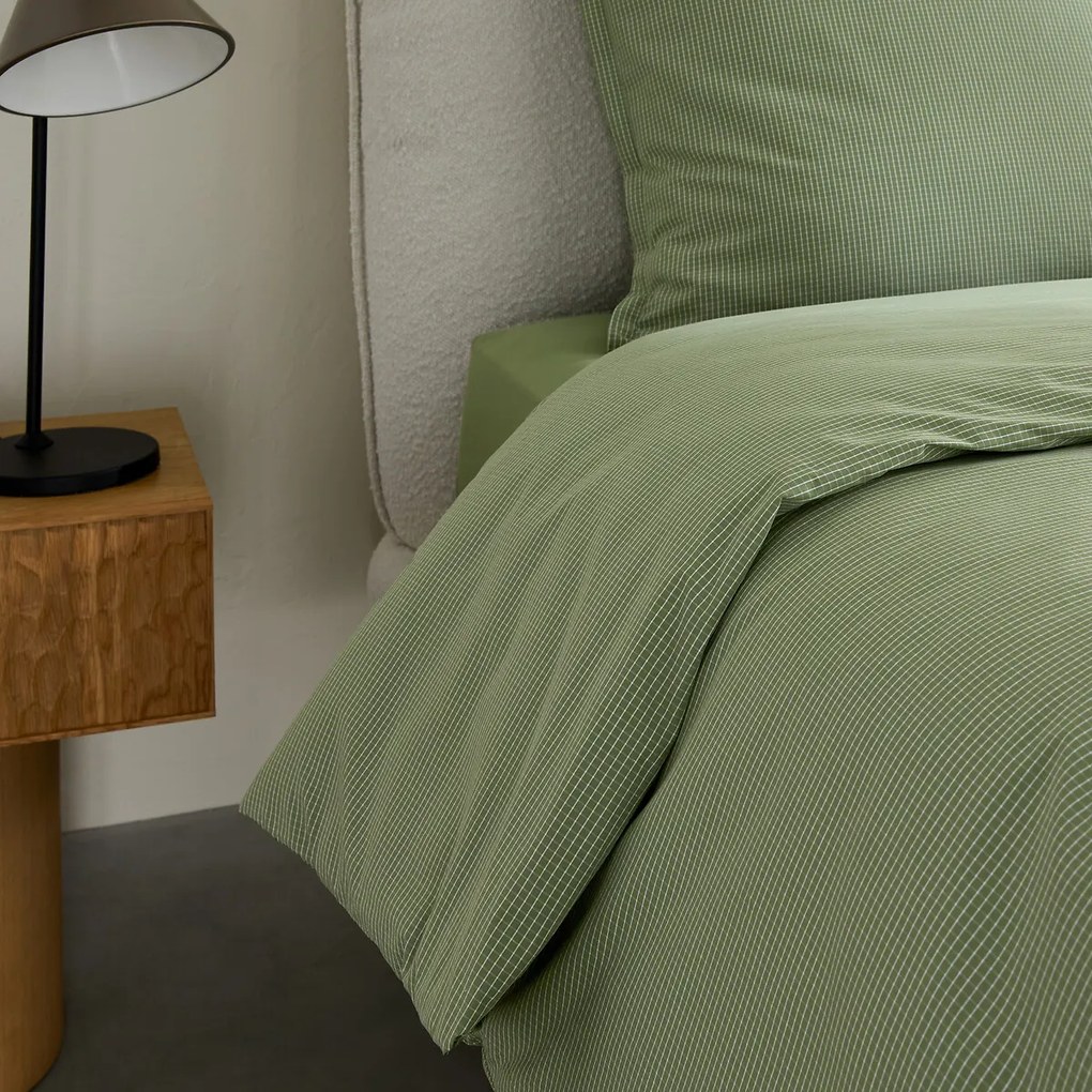 Dekbedovertrek in gewassen perkal katoen, Sabbal