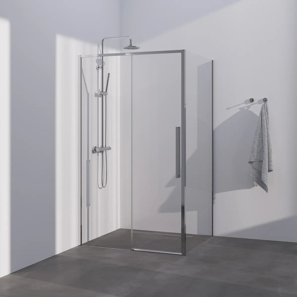 Brauer Season douchecabine met schuifdeur 120x80cm chroom
