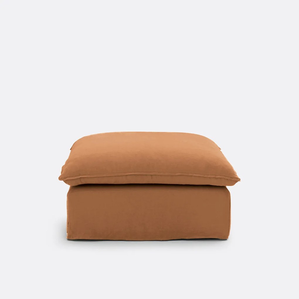 Poef, afneembare hoes, gekreukt linnen, ODNA