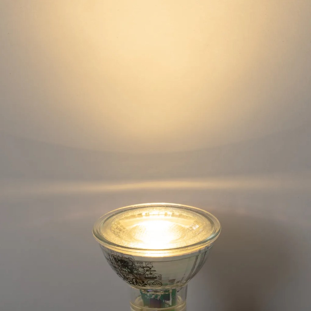 Set van 5 GU10 dimbare LED lamp 4W 300 lm 2700K