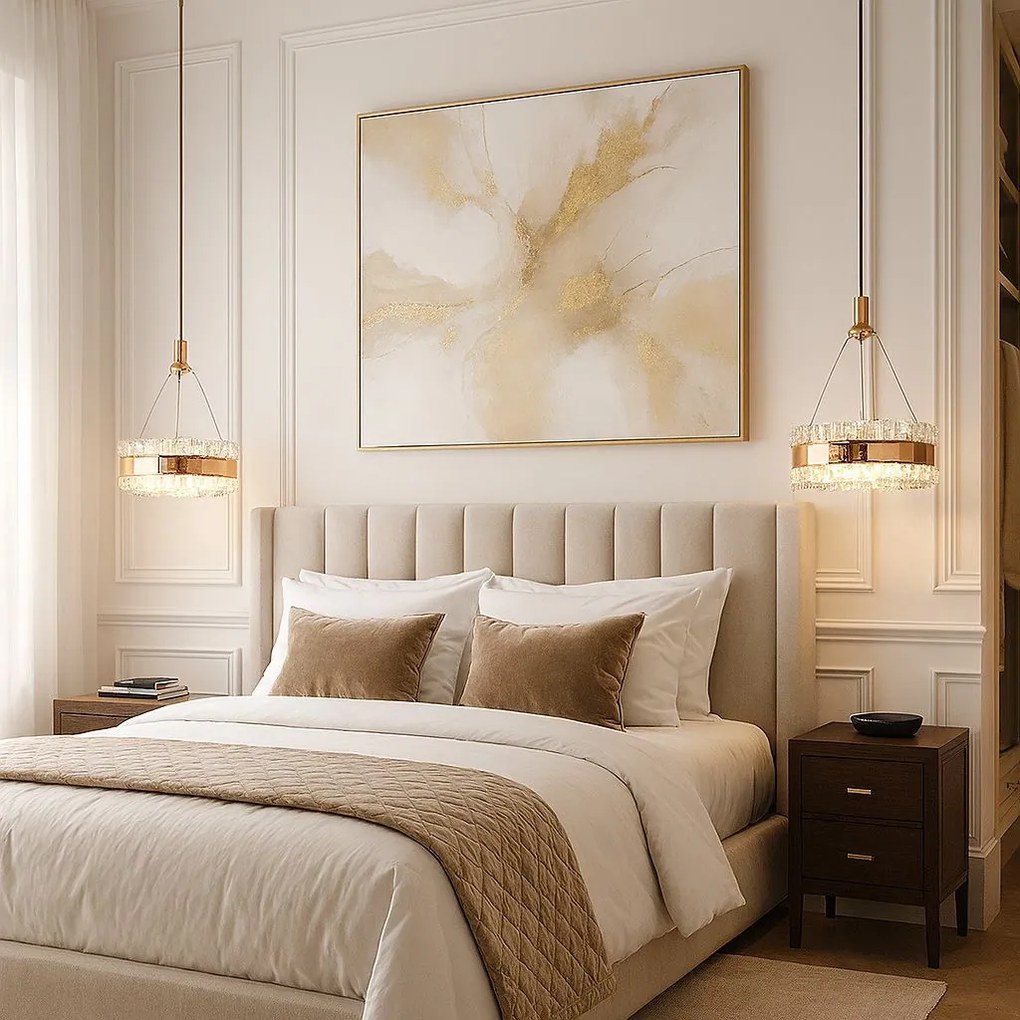 Kristallen Hanglamp LED LHJ099-CP GOLD