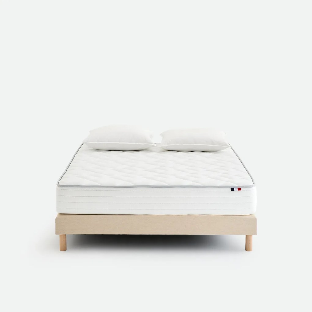 Matras met 406 biconische veren, stevige ondersteuning, evenwichtig ligcomfort
