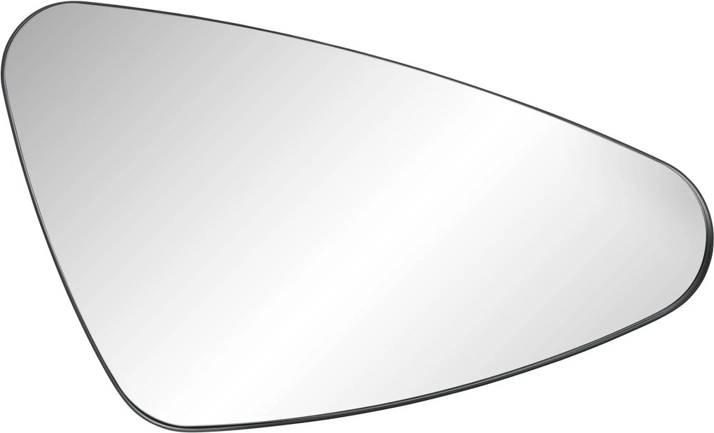 Ben Nature organische spiegel 100x60cm rechts mat zwart