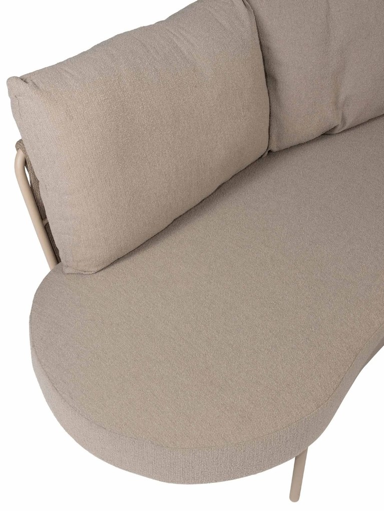 4 Seasons Outdoor Comino hoek loungebank latte SALE LoungebankLoungeset   beige weerbestendig