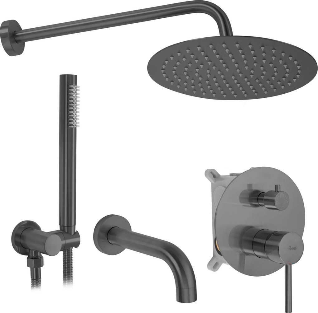 Inbouw bad- en doucheset Rea Lungo Titan + BOX