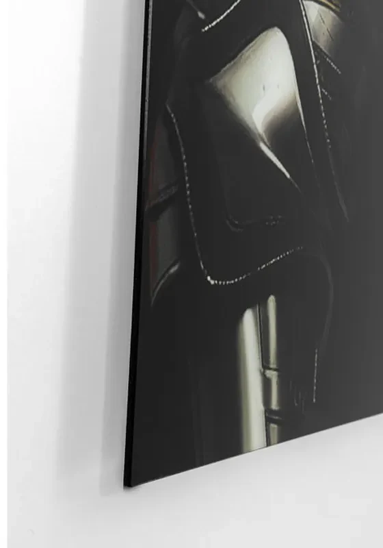 Kare Design Knight Cow Glas Schilderij 120x120
