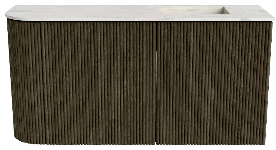 Mondiaz Joya DLux 80cm toiletmeubel ronding links shadow met wastafel faye rechts 1 kraangat ostra