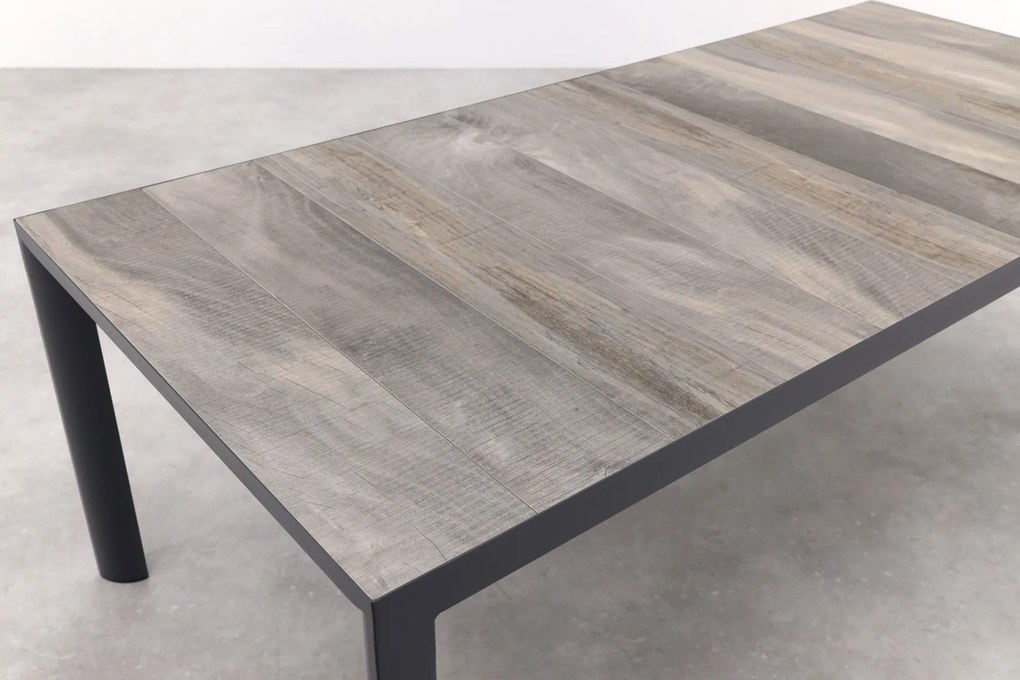 Hartman Sophie Xerix/Kings tuinset antraciet - 220x100 cm. - Keramiek tafelblad