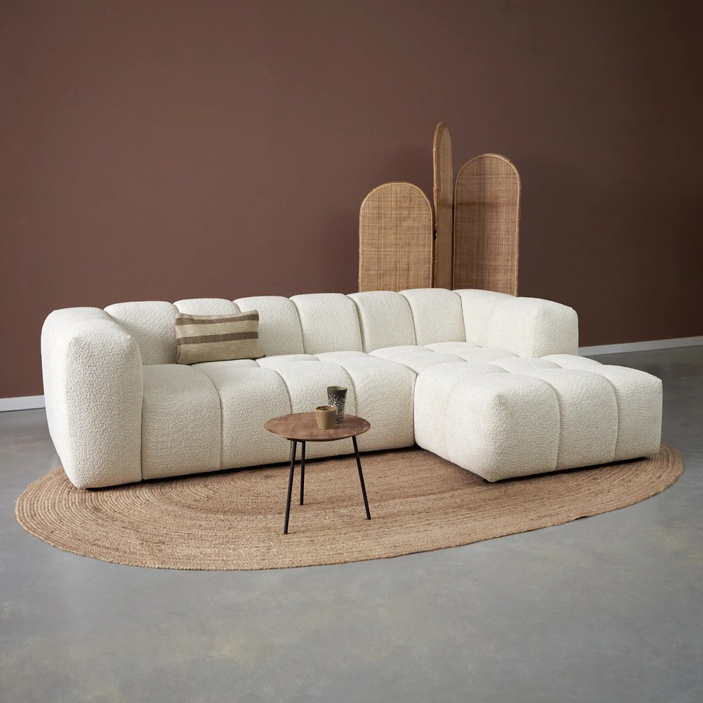 Design Bank Creme Hoek Rechts