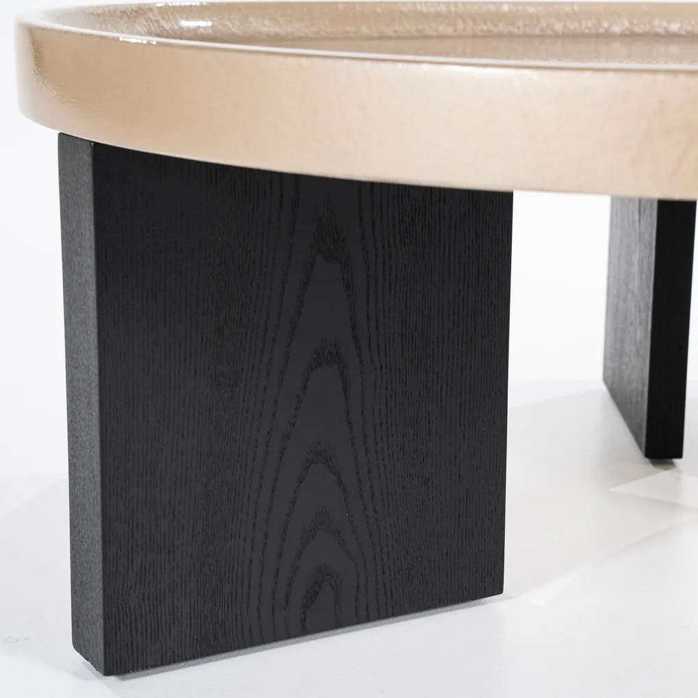 Beige Salontafel Rond 90 Cm - 90 X 90cm.