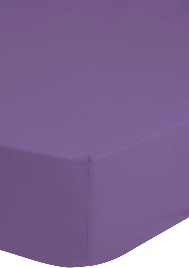 Jersey hoeslaken, lila (140 x 200 cm)