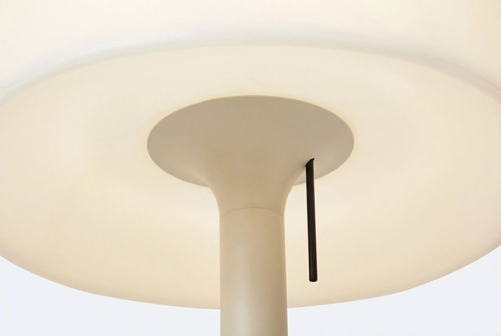 Scandinavische Buiten Vloerlamp Beige Met Witte Kap IP - Mississippi Aluminium/Kunststof Zand/Beige