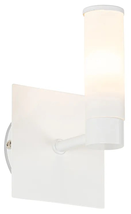 Moderne badkamer wandlamp wit IP44 - Bath Modern G9 IP44 vierkant Lamp