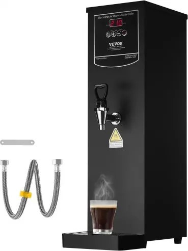 VEVOR Commerciële Elektrische Heetwaterdispenser 15L, 2500W met RVS Verwarmingsbuis, 50L/H Snelle Verwarming, voor Koffie, Thee, Restaurant