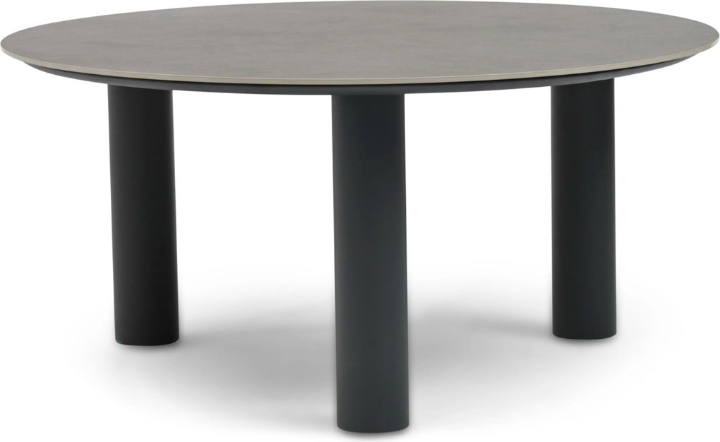 Dining Tuintafel rond 158 cm Grijs Trino