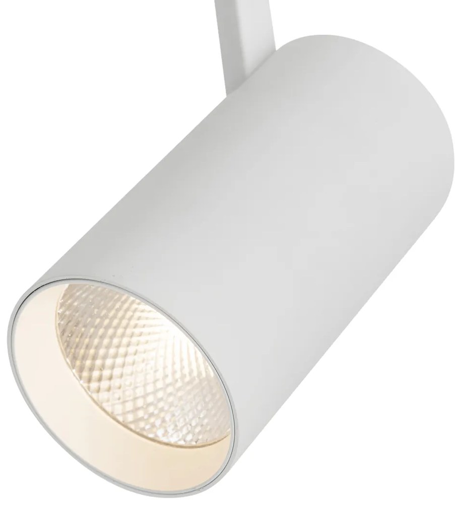 Moderne Spot / Opbouwspot / Plafondspot wit voor railsysteem 1-fase incl. LED - Iconic Mark Modern rond Binnenverlichting Lamp