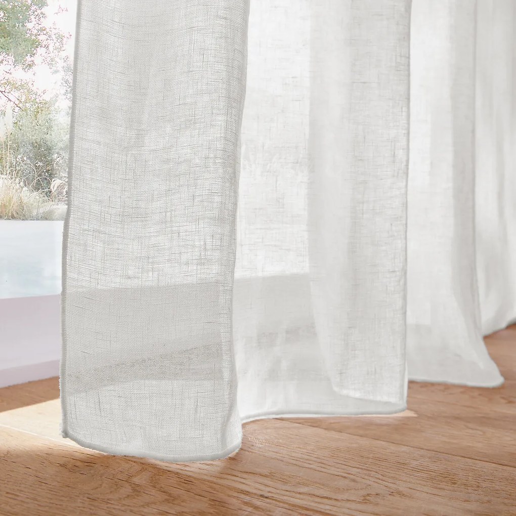 Gordijnpaneel van linnen Onega