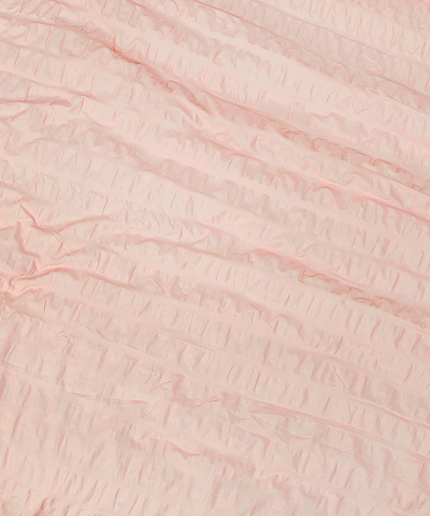 Dekbedovertrek Seersucker Deluxe - 100% katoensatijn - 140x200/220 - perzikroze