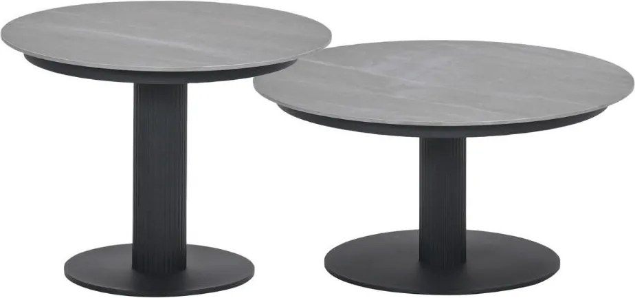Garden Impressions Liam loungetafels - donker grijs - centostone Napoli sand