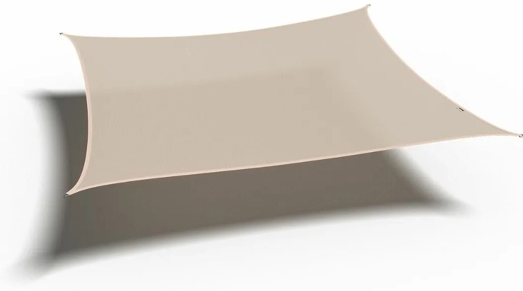 Platinum Coolfit schaduwdoek vierkant 5.0x5.0x5.0x5.0m - Gebroken Wit