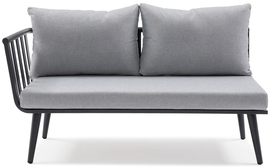 Hoek loungeset 5 personen Aluminium Grijs De Laan Projects