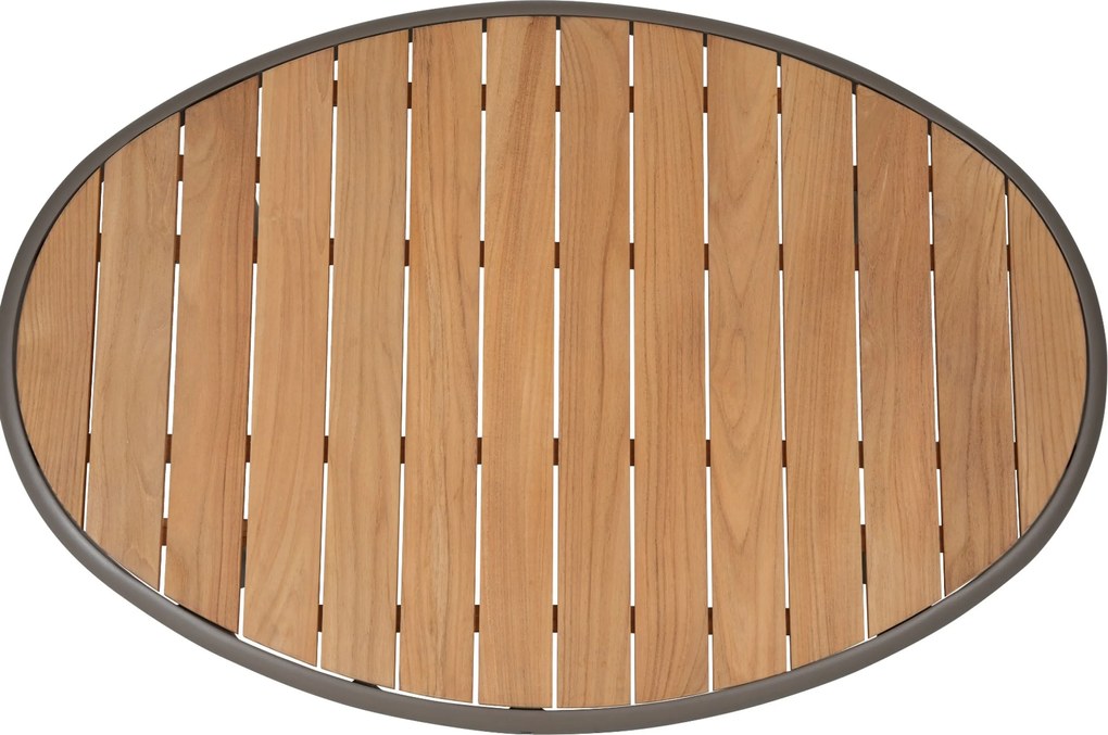 Stoel en Bank Loungeset 5 personen Aluminium Taupe  Santika Furniture Santika