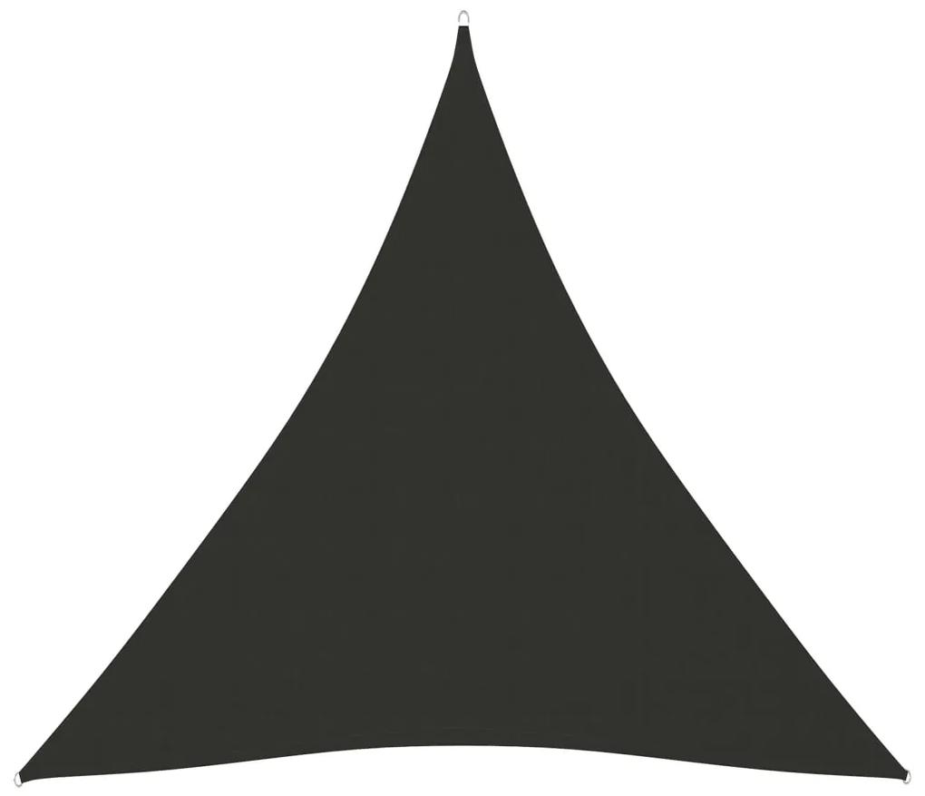 vidaXL Zonnescherm driehoekig 3x3x3 m oxford stof antracietkleurig