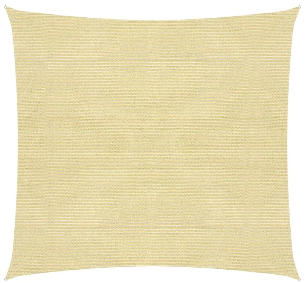 vidaXL Zonnezeil 160 g/m² 2,5x2,5 m HDPE beige