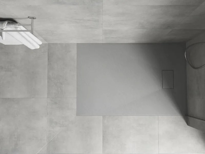 Mexen Hugo rechthoekige douchebak SMC 100 x 80 cm, grijs - 42618010