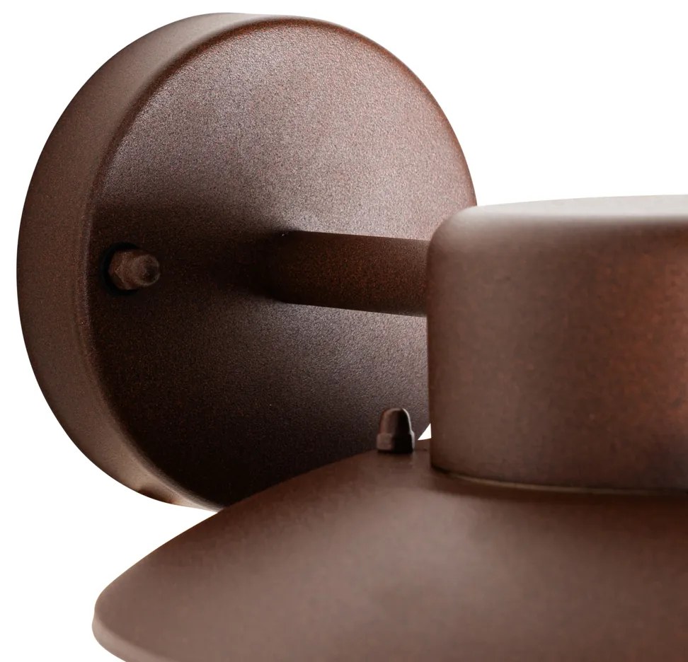 Industriële wandlamp roestbruin IP44 - Shell